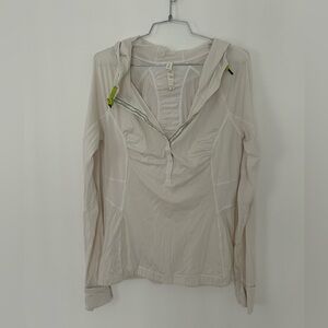 Lululemon Run Sunblocker White Light Pullover,